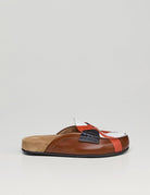 mules tricolore tan black flirt - college - sabot
