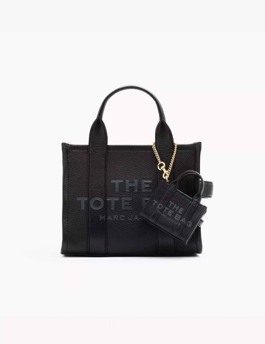 nano tote charm leather nero - marc jacobs - shopper