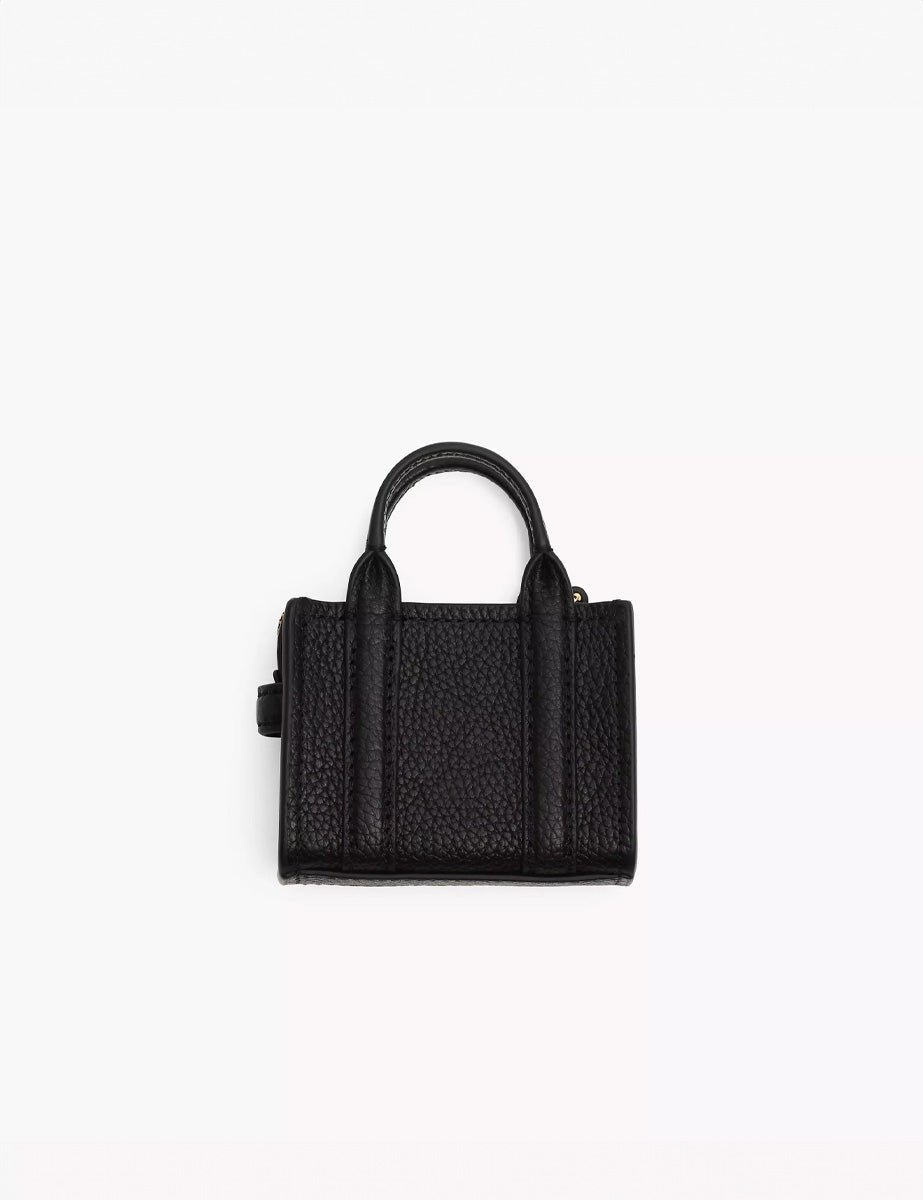 nano tote charm leather nero - marc jacobs - shopper