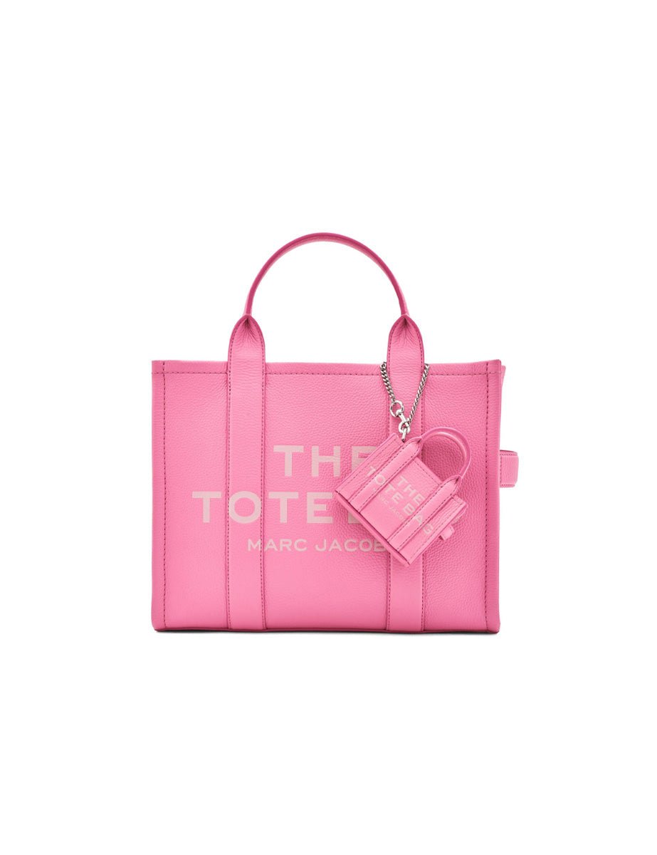 nano tote charm leather petal pink - Frida SRL