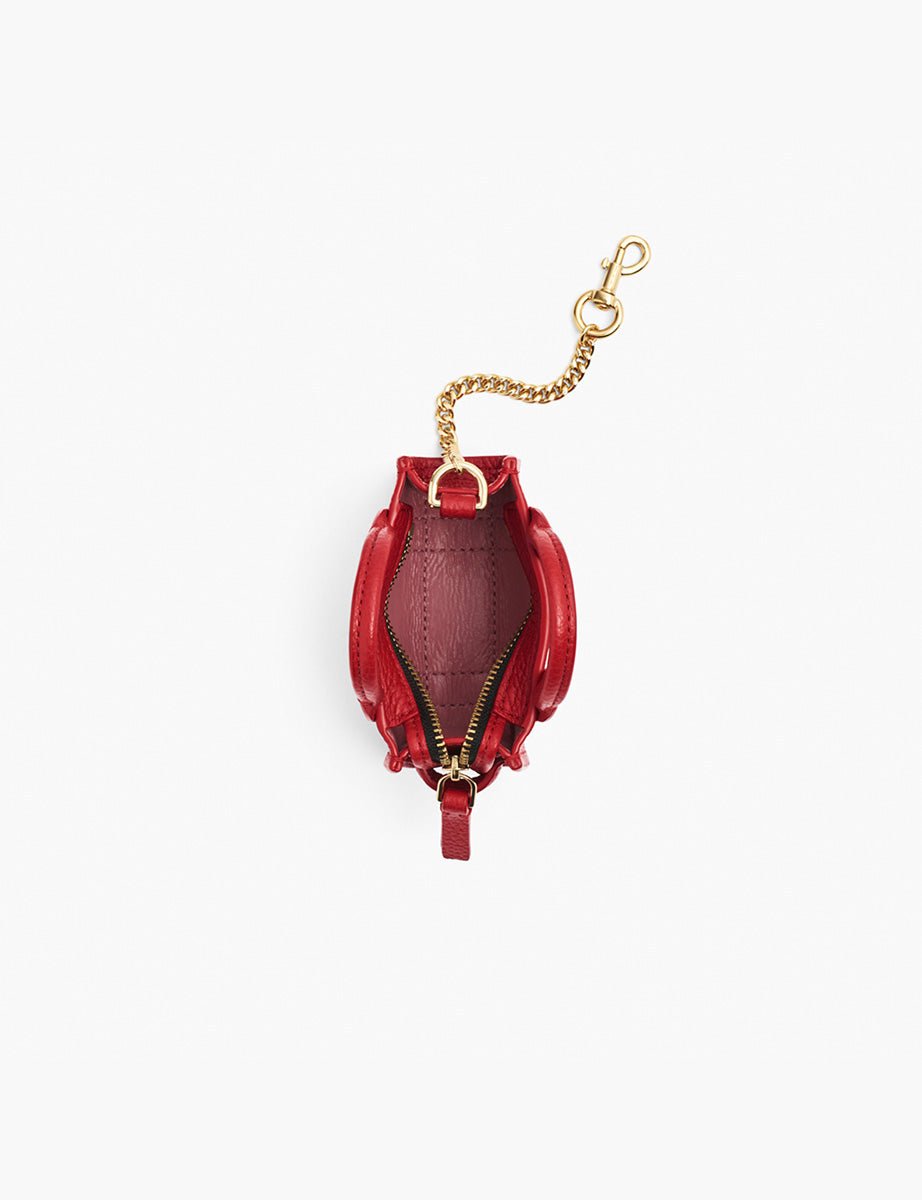 nano tote charm leather true red - marc jacobs - shopper