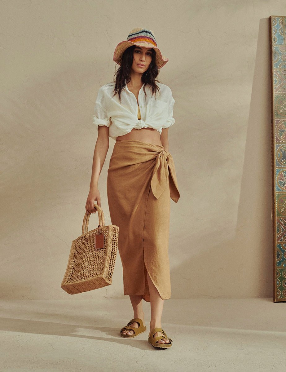 net bag natural tan - Frida SRL