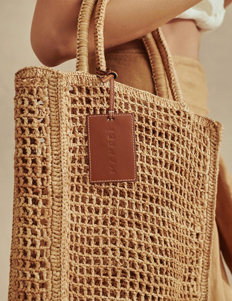 net bag natural tan - Frida SRL