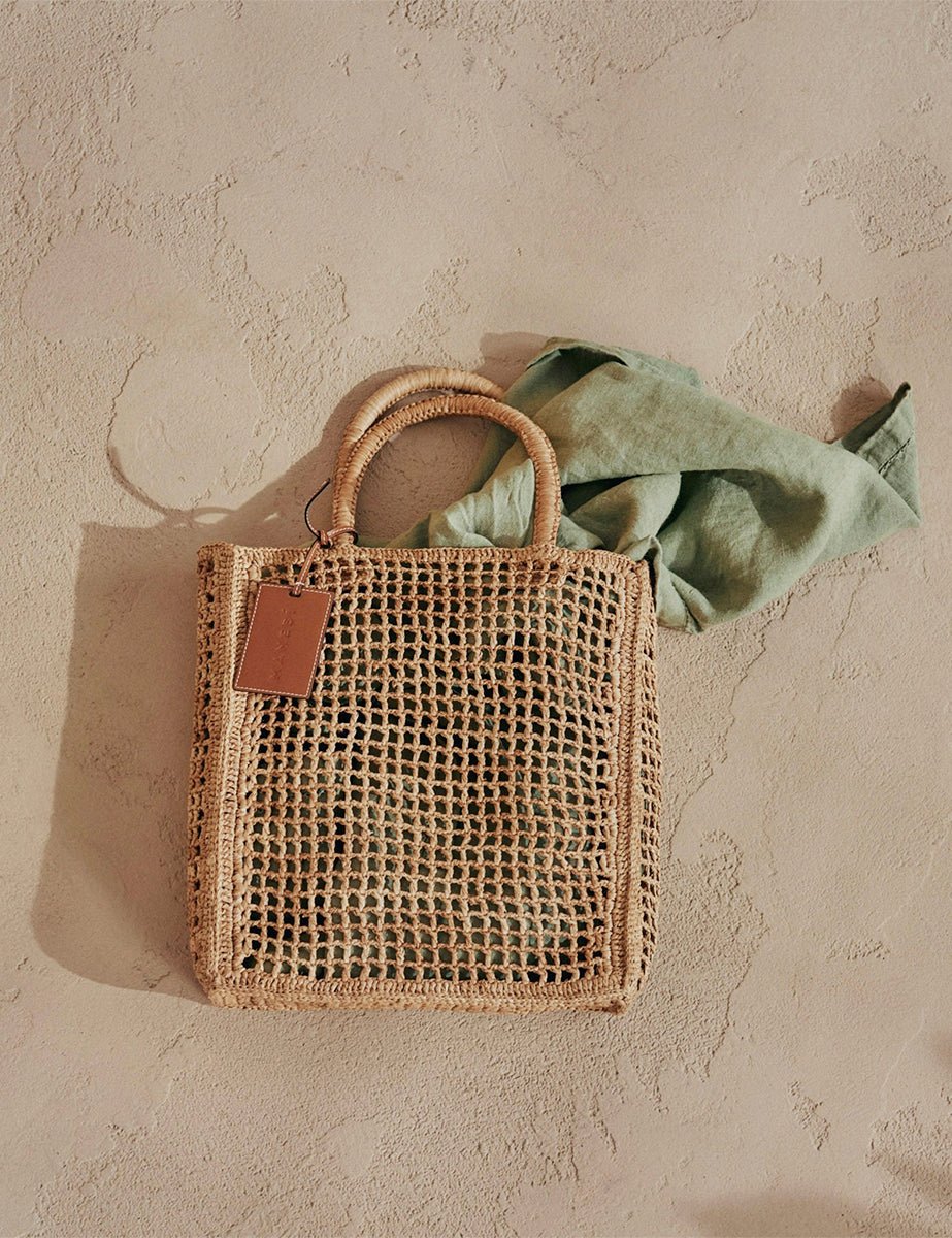 net bag natural tan - Frida SRL