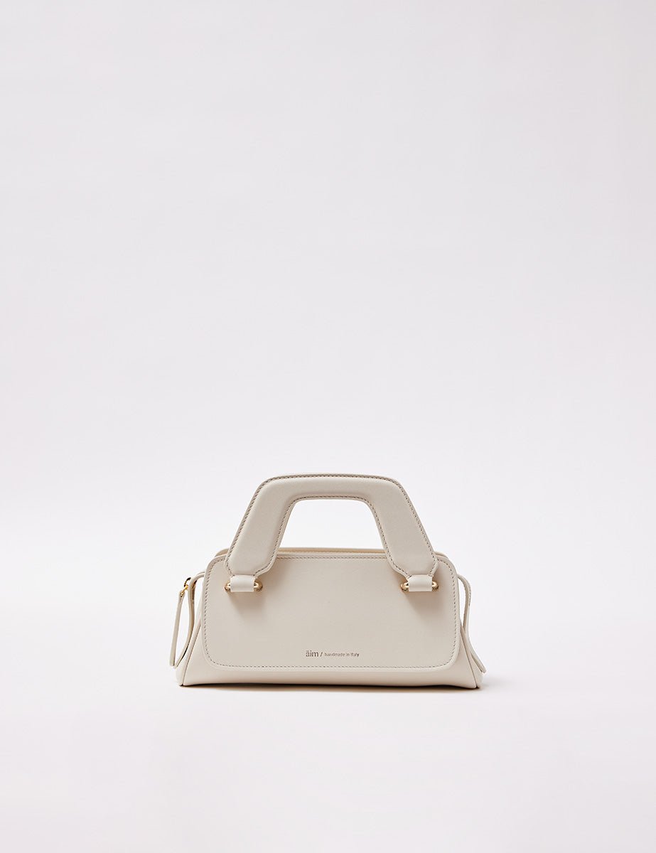 olivia micro tote bag cream - aim - clutch