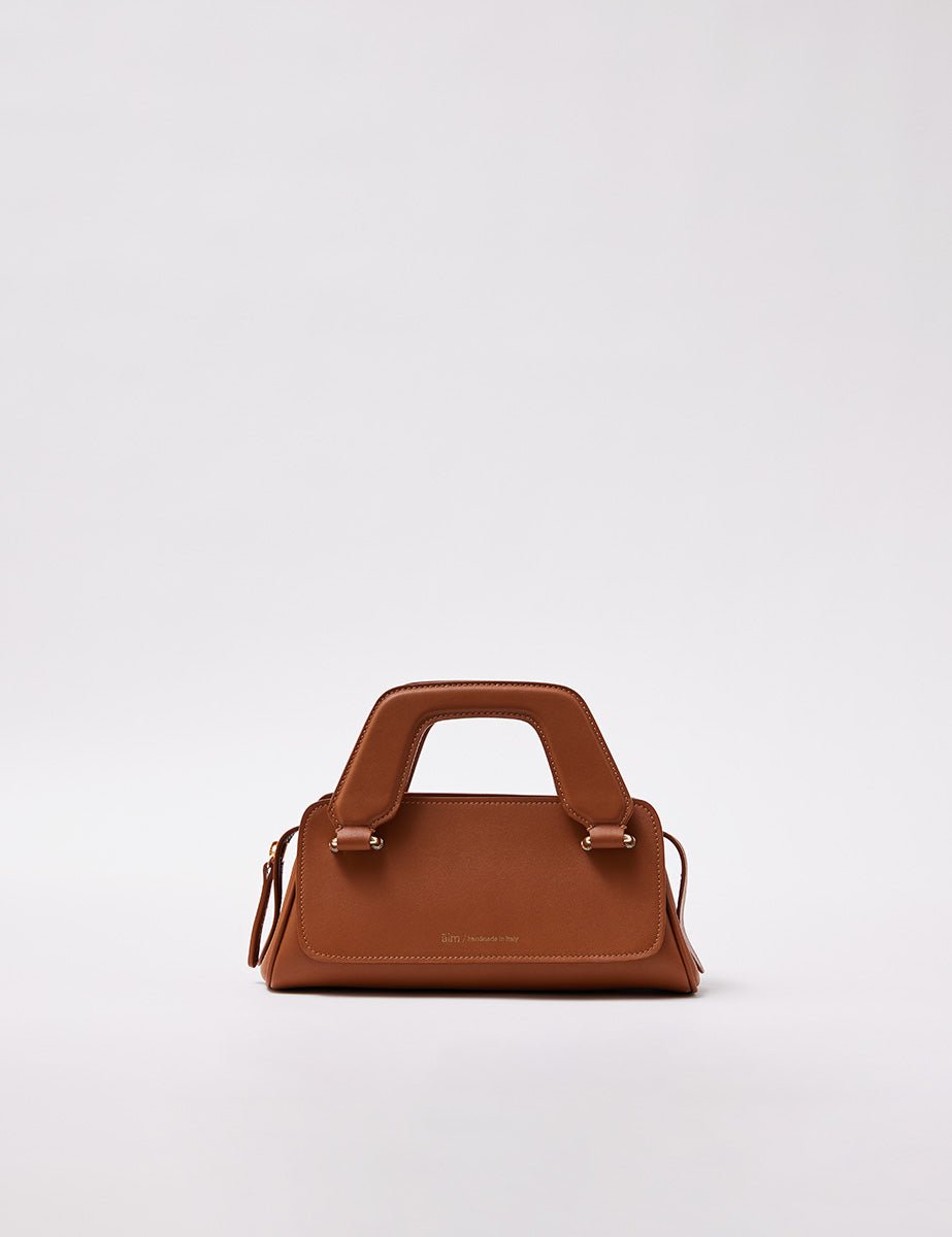 olivia micro tote bag rust - aim - clutch