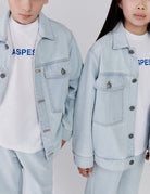 overshirt jeans denim bleached - aspesi - giacca