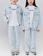 overshirt jeans denim bleached - aspesi - giacca