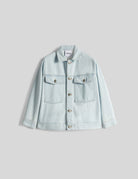 overshirt jeans denim bleached - aspesi - giacca