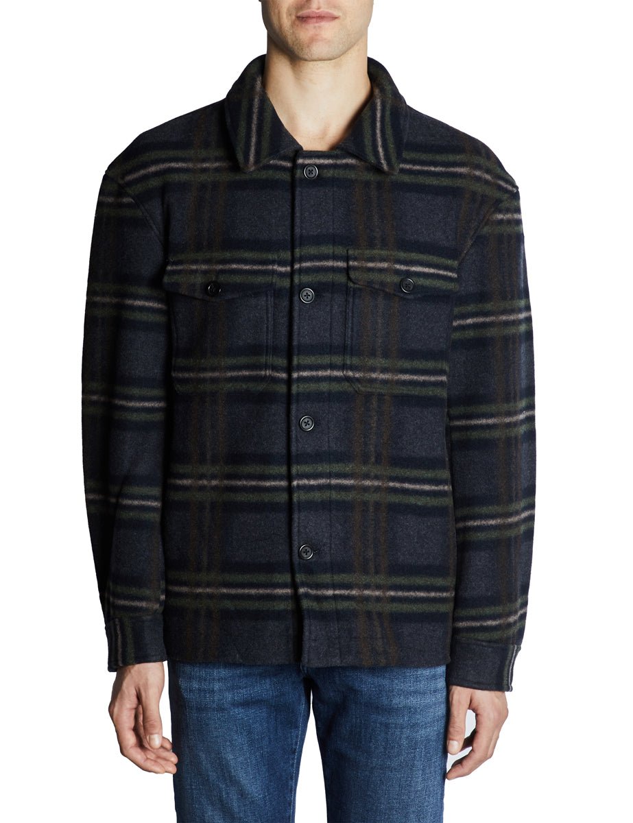 overshirt lana check sky captain - selected - giacca