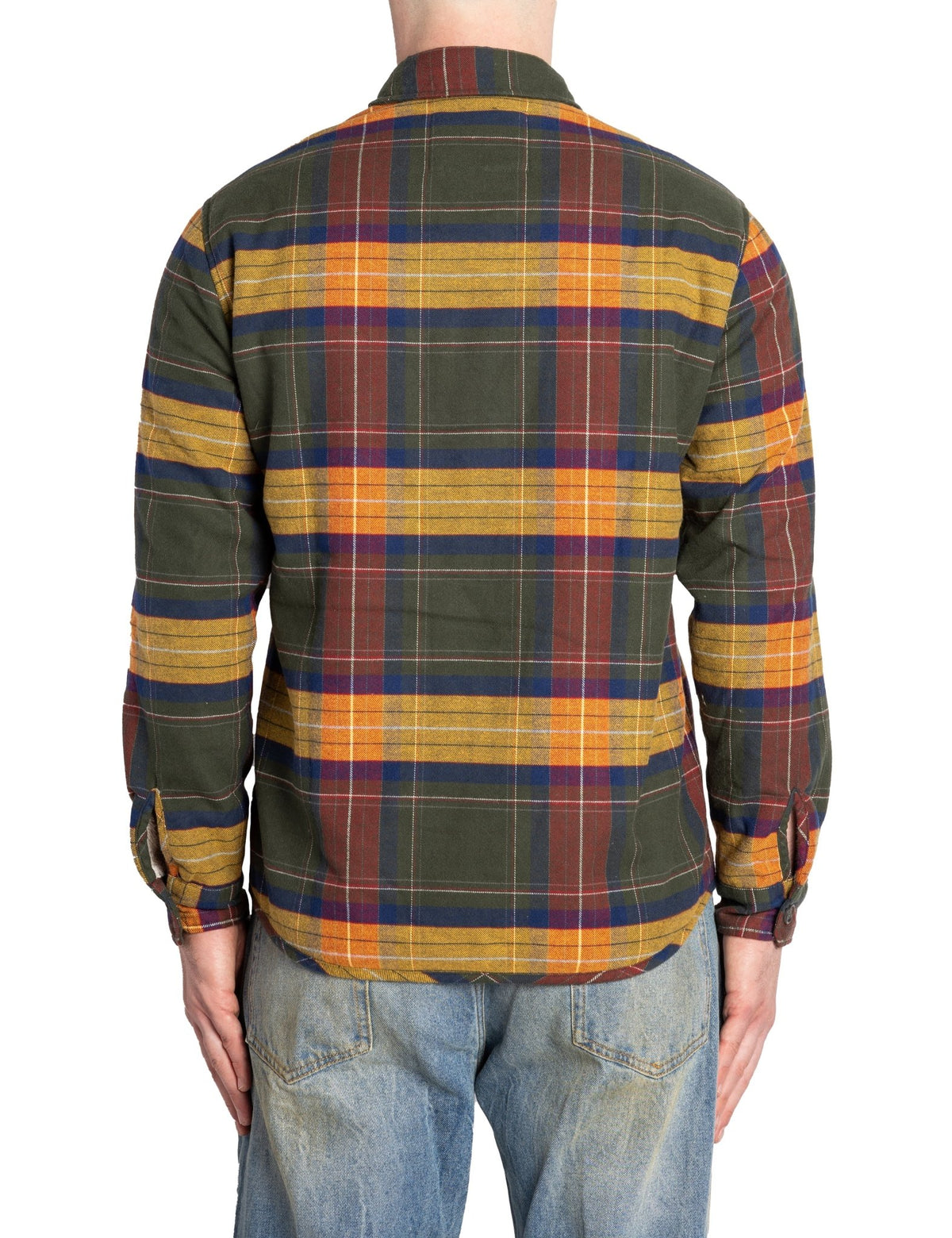 overshirt orsetto due tasche check multicolor - alley docks - giacca