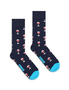 pack wine gift set socks blue - happy socks - calze