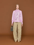 pantacargo bethany twill pale olive - haikure - pantalone