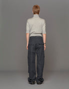 pantacargo denim blu - Frida SRL
