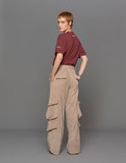 pantacargo tasconi velluto beige - blufrida - pantalone