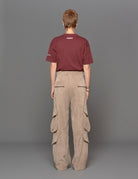 pantacargo tasconi velluto beige - blufrida - pantalone