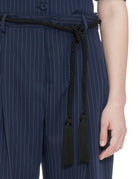 pantalone blu stripes - vivetta - pantalone
