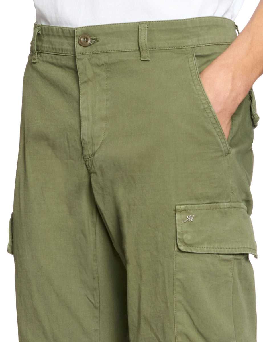 pantalone cargo pinces verde - Frida SRL