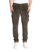 pantalone chile velluto marrone fango - mason's - pantalone casual