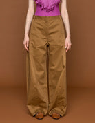 pantalone chino caramel - tibi - pantalone