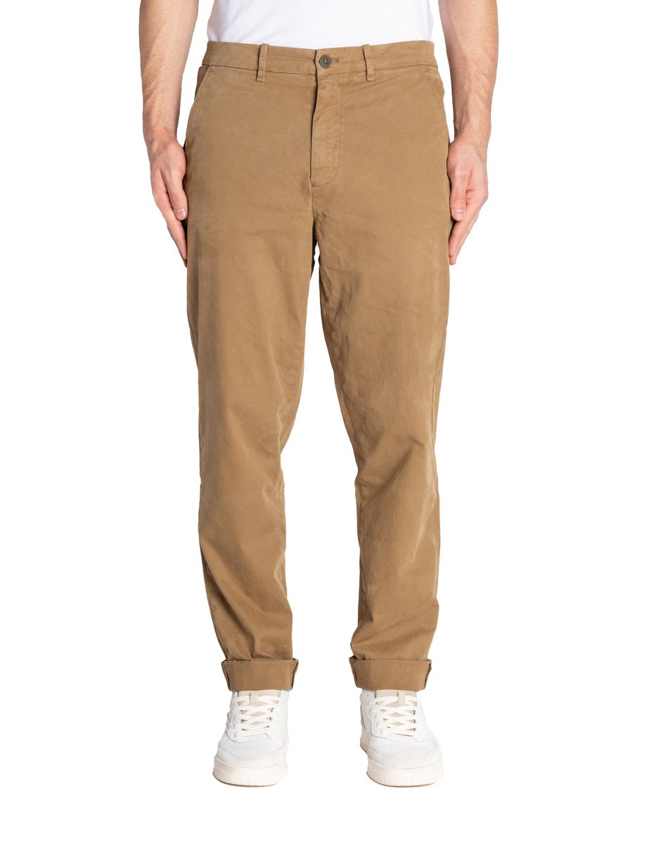 pantalone chino cotone carrot beige sabbia - mason's - pantalone casual