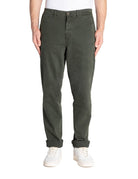 pantalone chino cotone carrot verde scuro - mason's - pantalone casual