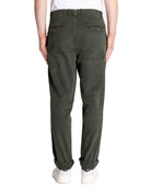 pantalone chino cotone carrot verde scuro - mason's - pantalone casual