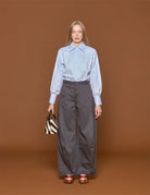 pantalone chino grey - tibi - pantalone