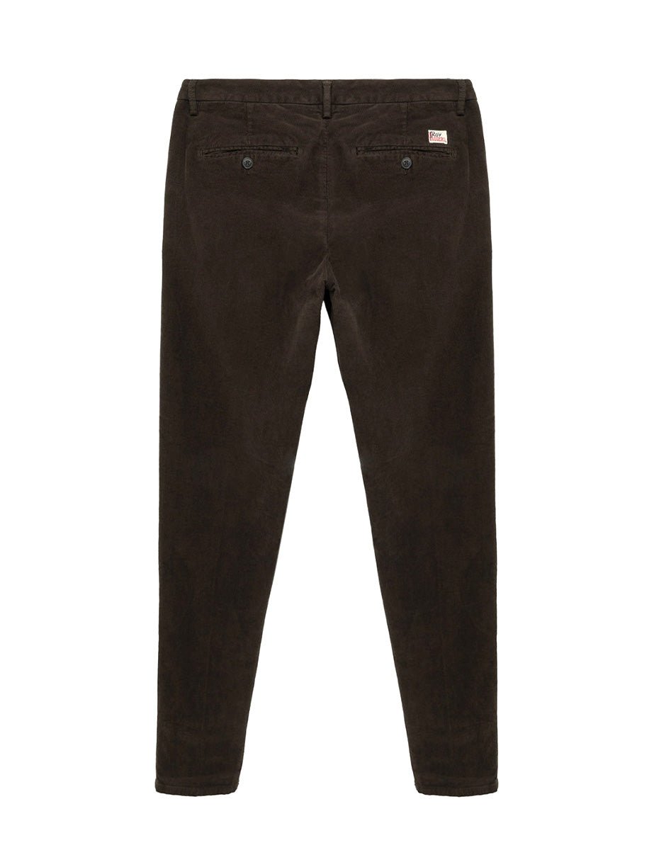 pantalone chino new rolf stretch brown - roy rogers - pantalone casual