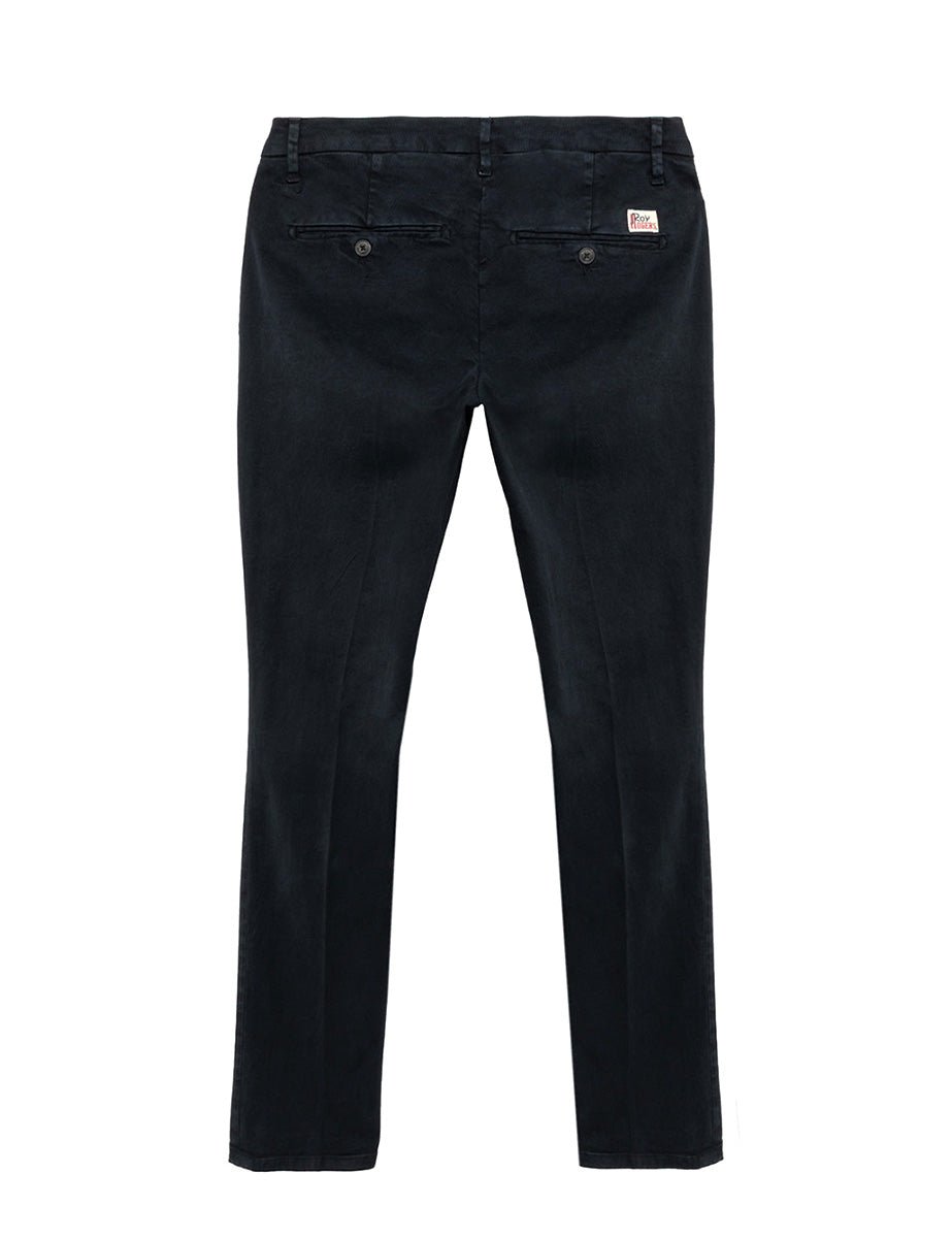 pantalone chino new rolf stretch navy - roy rogers - pantalone casual