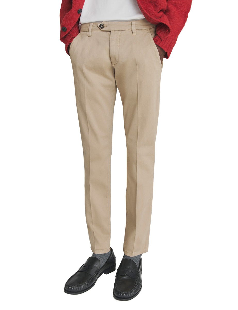 pantalone chino new rolf stretch nut - roy rogers - pantalone casual