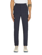 pantalone chino surflex finestrato blu - rrd - pantalone elegante