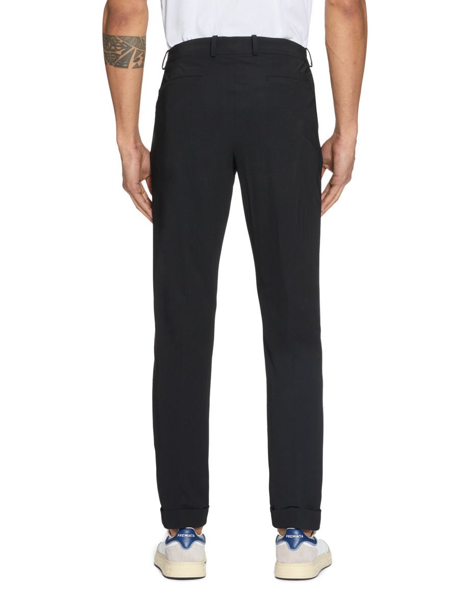 pantalone chino surflex tecnico nero - rrd - pantalone elegante