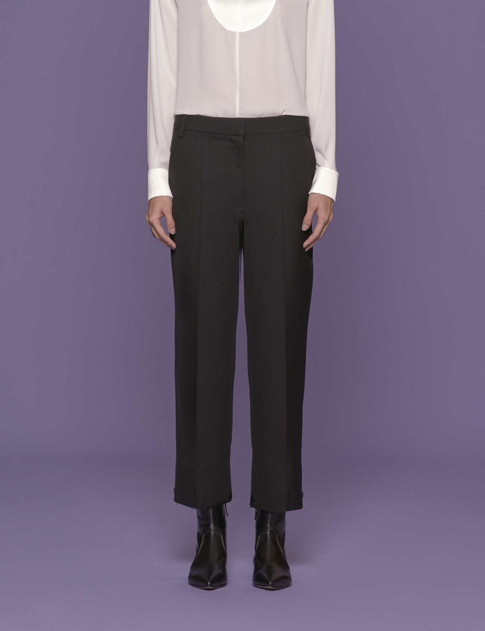 pantalone classico nero - hebe studio - pantalone