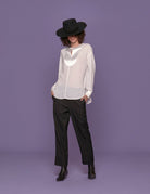 pantalone classico nero - hebe studio - pantalone