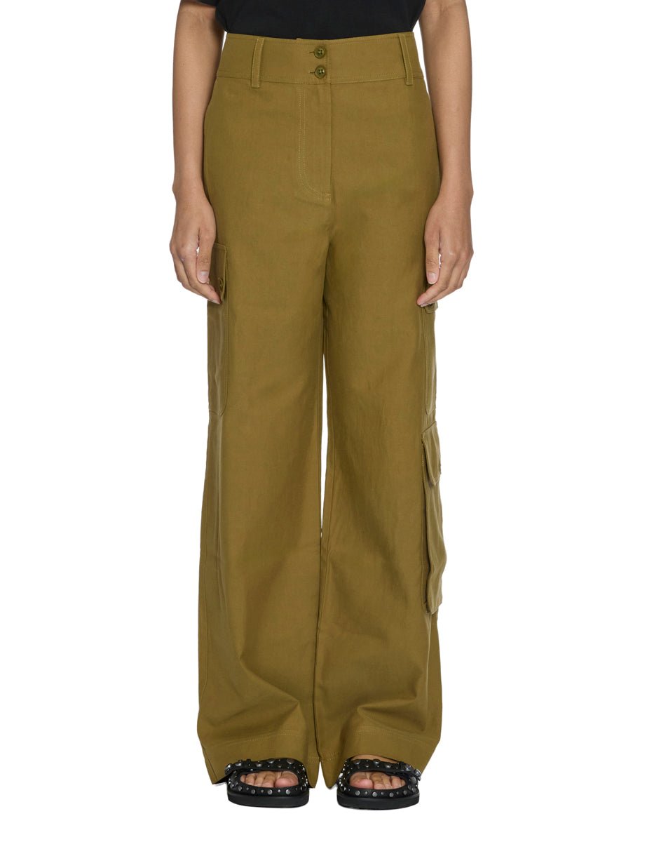 pantalone clemente cargo lichen - ulla johnson - pantalone