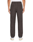 pantalone coulisse lino cioccolato - alley docks - pantalone casual