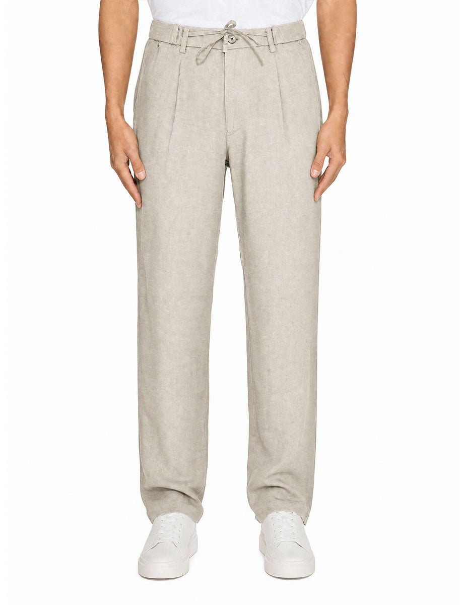 pantalone coulisse lino cookie - alley docks - pantalone casual
