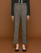 pantalone cropped grigio nero - Frida SRL