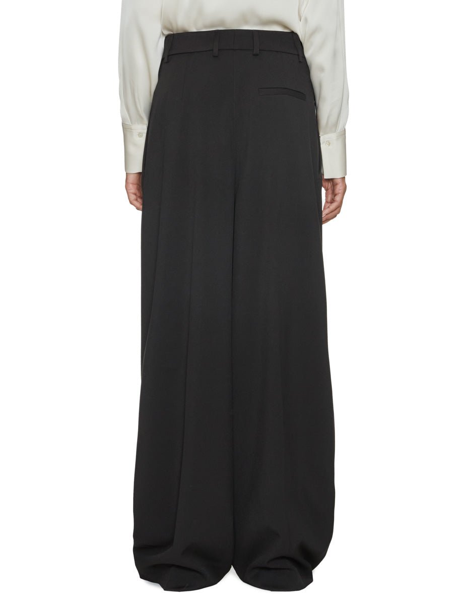 pantalone doppia pinces tecnico bistretch nero - blufrida - pantalone