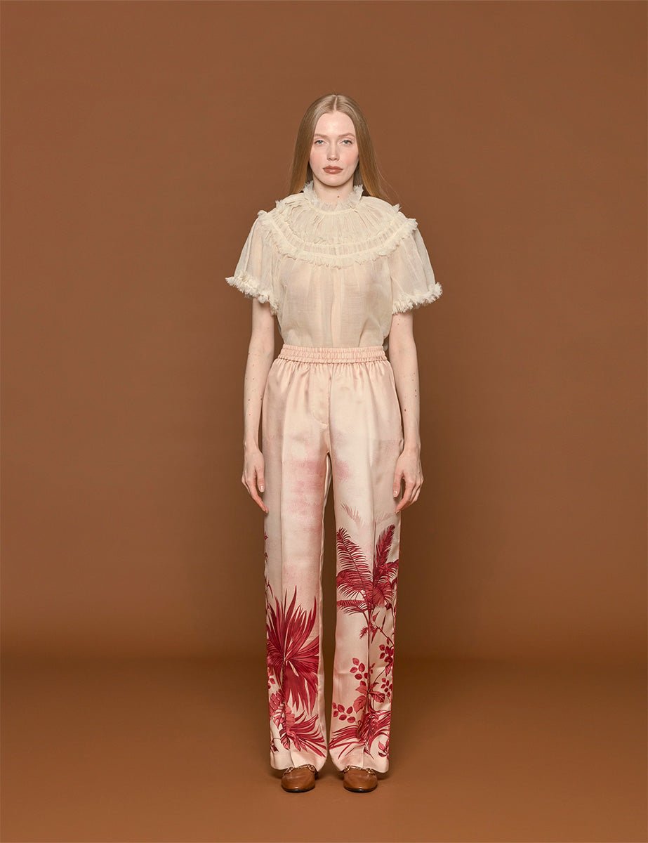 pantalone doride rosa chiaro palme - for restless sleepers - pantalone