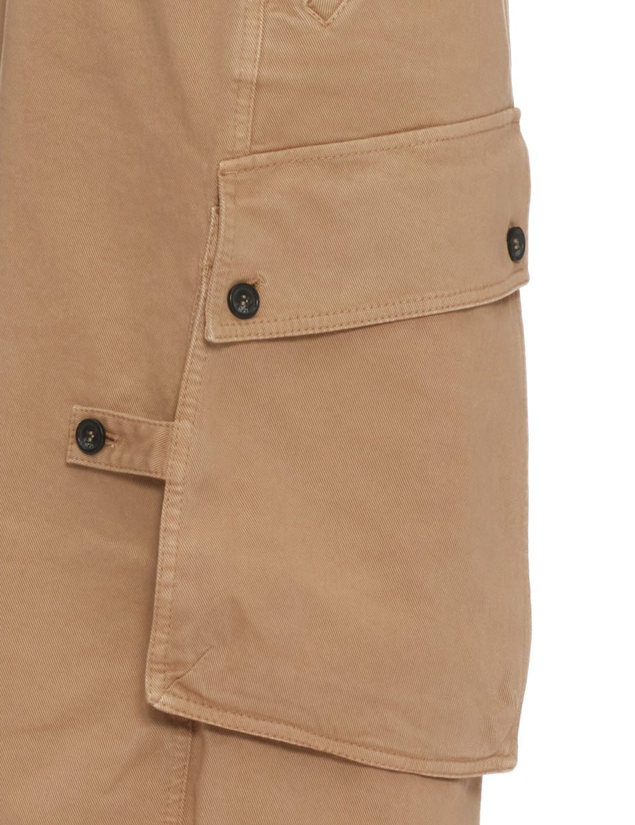 pantalone drill cotone over tabacco - n21 alessandro dell'acqua - pantalone