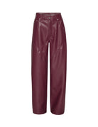 pantalone ecoleather zinfandel bordeaux - Frida SRL