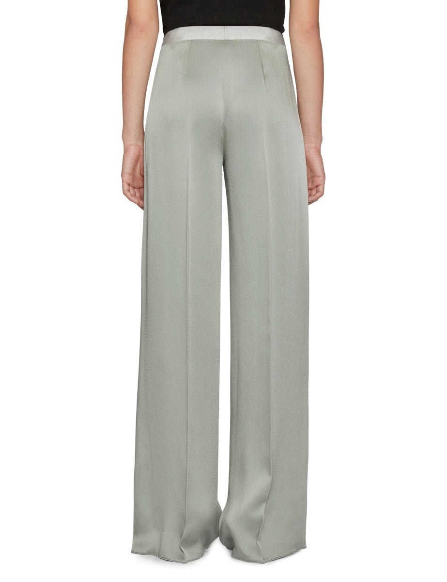 pantalone envers satin shiny lichene - Frida SRL