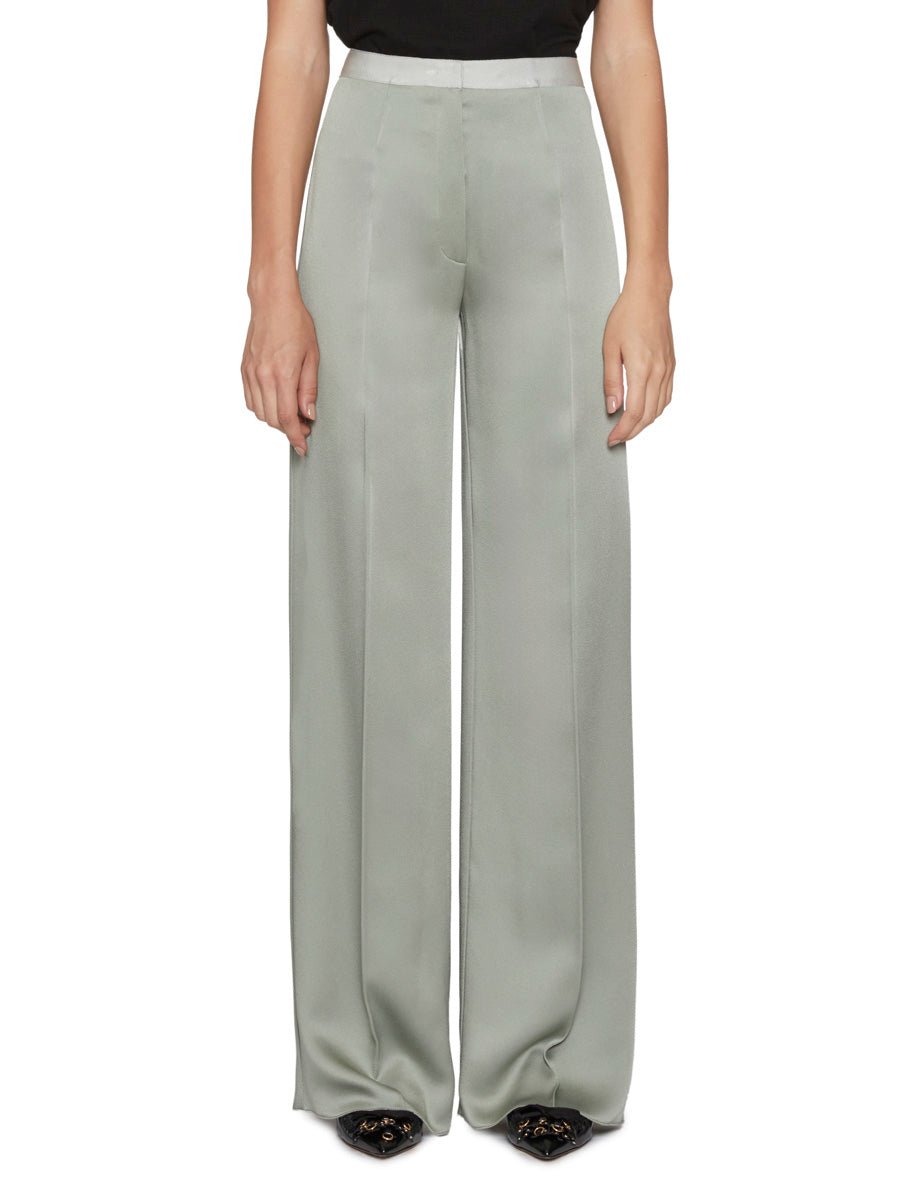 pantalone envers satin shiny lichene - Frida SRL