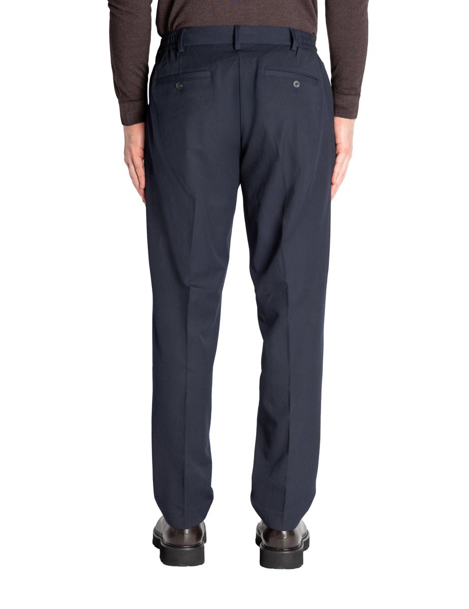 pantalone finn vestibilità regolare blu navy - selected - pantalone casual