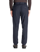 pantalone finn vestibilità regolare blu navy - selected - pantalone casual
