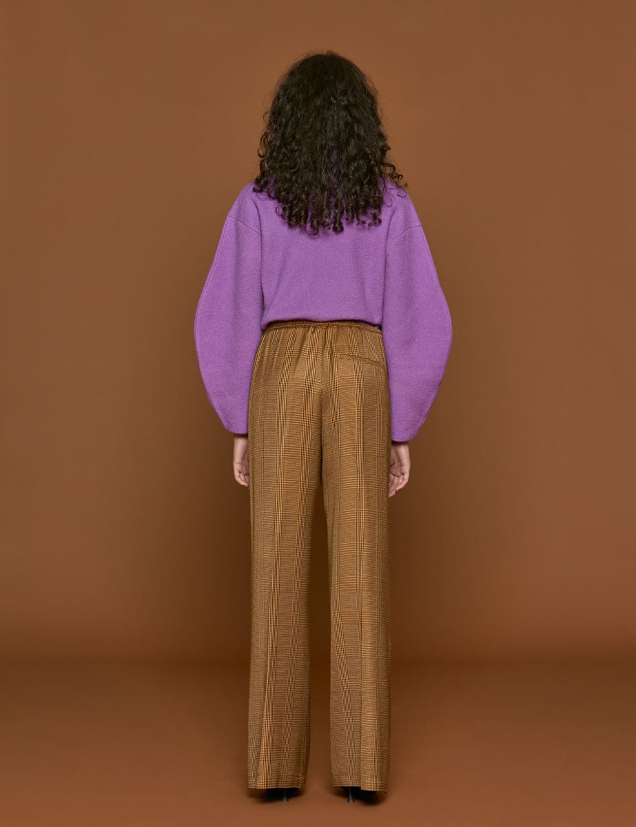 pantalone flared caramel - forte forte - pantalone