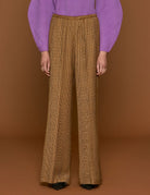 pantalone flared caramel - Frida SRL