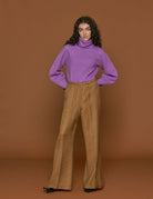 pantalone flared caramel - Frida SRL